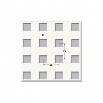 לוח גבס מחורר STANDARD,12/25Q